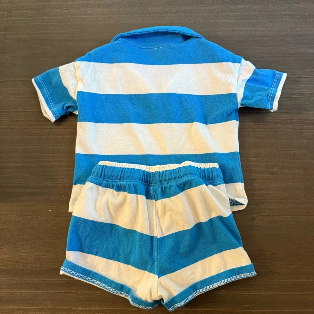 Old Navy Polo & Short Set 6-12m